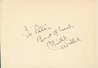 Chill Wills autograph