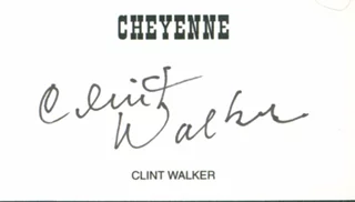 Clint Walker autograph