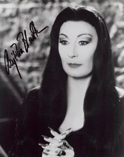 Anjelica Huston autograph