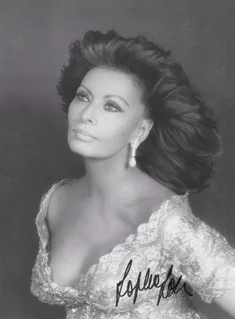 Sophia Loren autograph