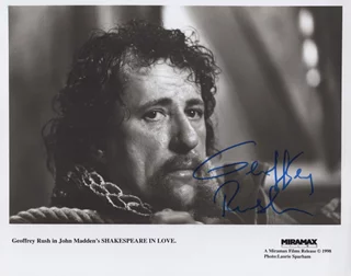 Geoffrey Rush autograph