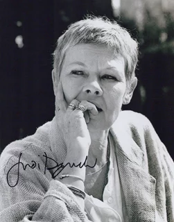 Judi Dench autograph