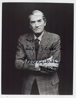 Gregory Peck autograph