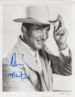Dean Martin autograph