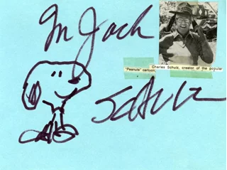 Charles Schulz autograph