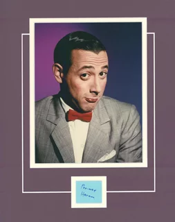 Pee-Wee Herman autograph