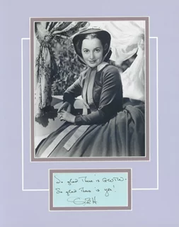 Olivia DeHavilland autograph
