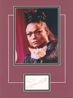 Eartha Kitt autograph