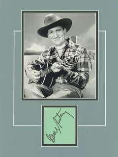 Gene Autry autograph