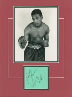 Sugar Ray Robinson autograph