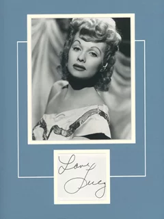Lucille Ball autograph