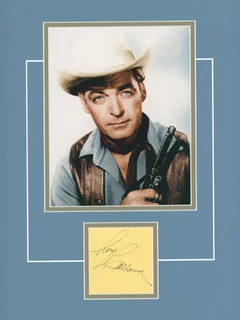 Rory Calhoun autograph