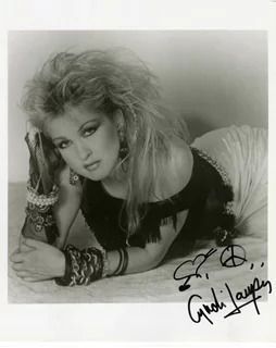Cyndi Lauper autograph