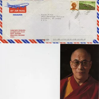 Dalai Lama autograph