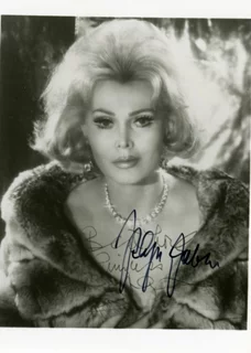 Zsa Zsa Gabor autograph