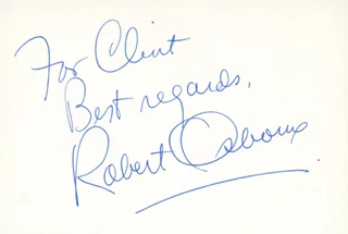 Robert Osborne autograph