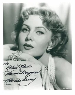 Rhonda Fleming autograph