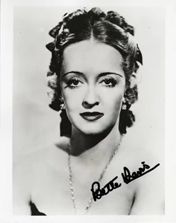 Bette Davis autograph