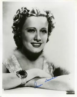 Irene Dunne autograph