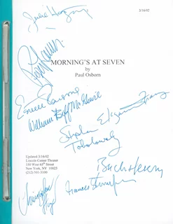 Morning's at Seven autograph