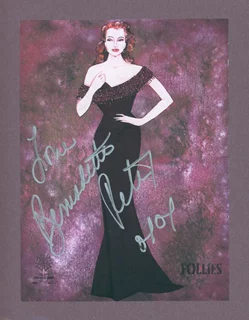 Bernadette Peters autograph