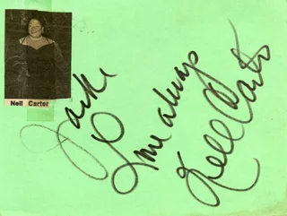 Nell Carter autograph