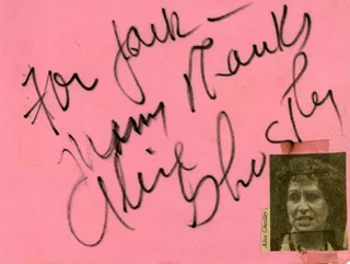 Alice Ghostley autograph