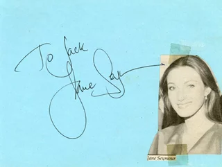 Jane Seymour autograph