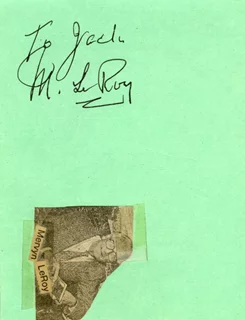 Mervyn LeRoy autograph