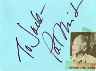 Pat Morita autograph