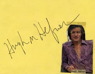 Hugh Hefner autograph