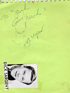 Dick Sargent autograph