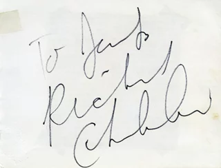 Richard Chamberlain autograph