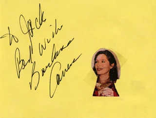 Barbara Carrera autograph