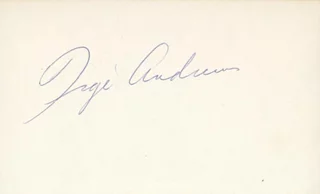 Tige Andrews autograph