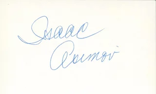 Isaac Asimov autograph
