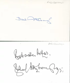 The Attenborough Brothers autograph