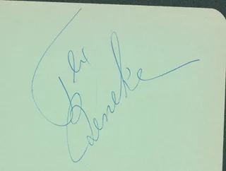 Tex Beneke autograph