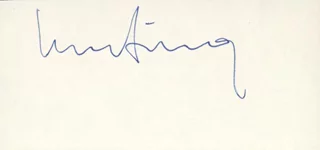 Sir Rudolph Bing autograph