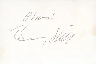 Benny Hill autograph