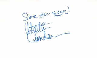 Martin Landau autograph