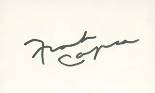 Frank Capra autograph