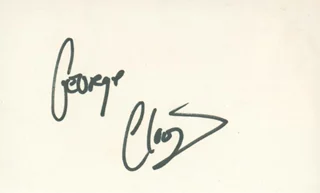 George Clooney autograph