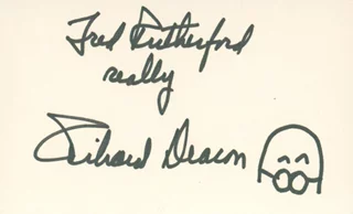Richard Deacon autograph