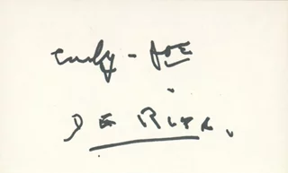 Curly Joe DeRita autograph