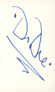 Dr. Dre autograph