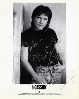 David Cassidy autograph