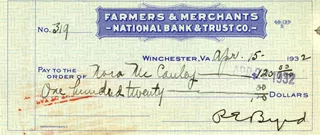 Richard E. Byrd autograph