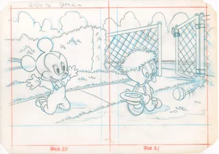 Disney Book Sketch autograph
