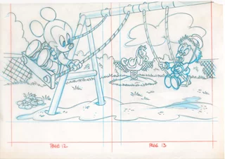 Disney Book Sketch autograph